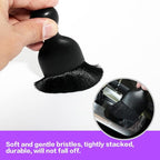 Car Interior Detailing Brush,Soft Bristle Cleaning Brush Car Detailing Brush Dusting Brush,Car Interior Cleaning Tool,Auto Detail Brush Car Dash Duster Brush (Black with Cap)