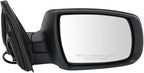 Passenger Side Mirror Assembly Power Textured Black Foldaway Compatible with 2011-2013 Kia Sorento
