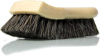 Long Bristle Horse Hair Leather Cleaning Brush - Leather Brush to Gently Clean Car Interiors, Furniture, Sneakers, Boots, and More - Safe for Natural, Synthetic, Faux, and Pleather