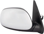 Passenger Side Mirror Assembly Electric Adjustment Non-Heated No Memory Chrome Compatible with 2003-2006 Toyota Tundra Crew Cab TO1321228