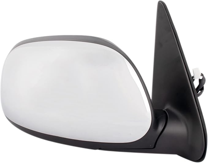 Passenger Side Mirror Assembly Electric Adjustment Non-Heated No Memory Chrome Compatible with 2003-2006 Toyota Tundra Crew Cab TO1321228