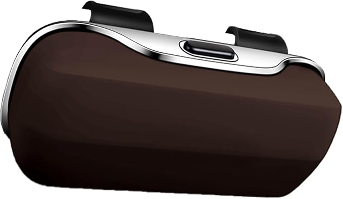 Sunglasses Holder for Car Sun Visor, Protective Automotive Eyeglasses Storage Case Hanger, Car Sunglass Holder Suitable for Truck and Sedan to Place Sunglass (Brown)