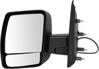 Driver and Passenger Side Mirror Assembly Set Power Textured Black Compatible with 2012-2021 Nissan NV2500 2012-2021 Nissan NV3500