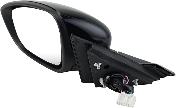 Left Driver Side Mirror Compatible with 2018-2022 Honda Accord Power Glass | Heated | with Blind Spot |with Turn Signal | Manual Folding Repalces HO1320330 (8Pins-Black)