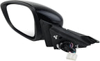 Left Driver Side Mirror Compatible with 2018-2022 Honda Accord Power Glass | Heated | with Blind Spot |with Turn Signal | Manual Folding Repalces HO1320330 (8Pins-Black)