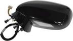 Driver and Passenger Side Mirror Assembly Set Power Heated Puddle Light Paint to Match Smooth Black Compatible with 2006-2008 Lexus IS250 2006-2008 Lexus IS350