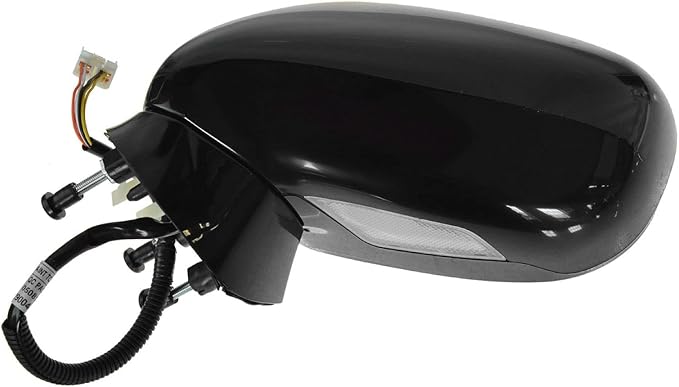 Driver and Passenger Side Mirror Assembly Set Power Heated Puddle Light Paint to Match Smooth Black Compatible with 2006-2008 Lexus IS250 2006-2008 Lexus IS350