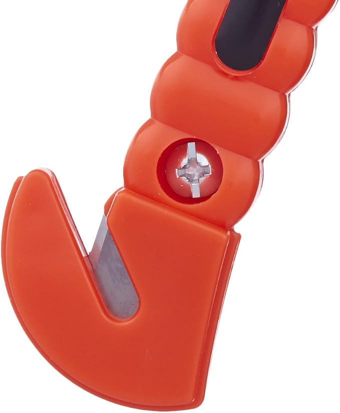 Emergency Escape Tool, Window Breaker and Seatbelt Cutter, Car Safety Hammer with Protective Bracket, Bright Orange, 4 Pack, SW-835