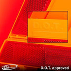 Warning Triangles, Safety Triangles DOT Approved, Plastic, 3 Pack, Reflective Triangles with Heavy Base, FMVSS 571.125 &Carrying Case Included