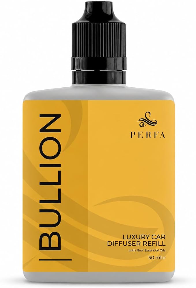 Bullion Car Air Fresheners (Refill) | Affordable Car Air Fresheners for Men | 50ml Diffuser Refill | 6 Months Freshener Long Lasting | Gift-Ready Men's Pefume by