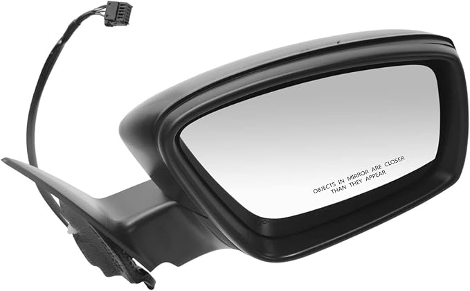 Passenger Side Mirror Assembly Electric Adjustment Heated No Memory Textured Compatible with 2012-2018 Volkswagen Beetle VW1321148 VW1321149