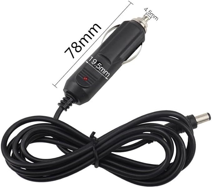 12V Car Charger Cigarette Lighter Adapter Cable Shiatsu Neck & Back Massager Heated Office Home Car Seat Cushion Seat Pad Power Supply