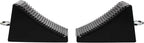 50011 Heavy-Duty Rubber Wheel Chocks with Eyebolt, Anti-Slip Design for Trailers, RVs, and Trucks (6.5" x 3.75" x 4") - 2 Pack
