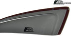 for 2012-2015 Honda Civic 2Dr Coupe | EOS Visors JDM in-Channel Style Smoke Tinted Side Vent Window Deflectors Rain Guards
