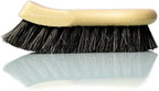 Long Bristle Horse Hair Leather Cleaning Brush - Leather Brush to Gently Clean Car Interiors, Furniture, Sneakers, Boots, and More - Safe for Natural, Synthetic, Faux, and Pleather