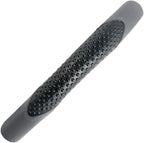 Sporty Two Tone Ergonomic Grip Steering Wheel Cover - Massaging Gel Grip for Standard Size Wheels 14.5-15 inch Gray/Black