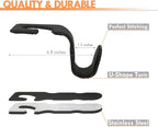 Headrest Hooks for Car, Car Purse Hook Holder,2 PCS Leather Purse Holder for Car,Car Back Seat Headrest Hanger Vehicle Black Leather Storage