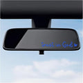 2PCS Trust in God Rearview Mirror Decals, Automotive Vinyl Rear View Mirror Decorative Stickers, Waterproof Trust in God Stickers for Car Truck Laptop, Car Accessories (Blue)
