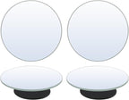 2 Pairs Blind Spot Mirrors for Cars, 2" HD Glass Frameless Convex Rear View Mirrors with 360° Adjustable Swivel Mount, Wide Angle Stick-On Mirror for Car SUV Truck Safety Driving Exterior Accessories