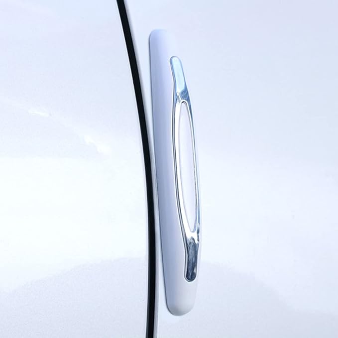 4 Pcs Car Door Edge Guards Car Side Door Protector Suitable for Various Car Pads Door Shock Absorbers-White