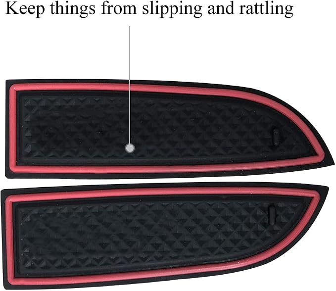 Front Row Door Oragnizer Compatible with Toyota Highlander 2014 2015 2016 2017 2018 2019 Armrest Phone Container Door Handle Pocket ABS Grab Tray Insert Glove Pallet
