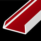 Rubber Edge Trim, Flexible Self Adhesive U Shaped Peel and Stick Edge Banding, 1-3/4"(44.5mm) Big Size U Channel Edge Protector, Baby Proof Edge Guards for Woods, Plywood, Furniture, 20Ft, White