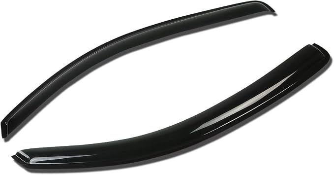 Rain Guards Tape-On Compatible with 2005-2015 Toyota Tacoma Regular Cab 2-Door, Acrylic 2pcs Window Visor Deflector