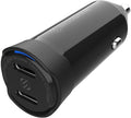 CPDCC60 PowerVolt 60W Certified Dual USB Type-C + Type-C Fast Car Charger Power Delivery 3.0 with PPS for All USB-C Devices