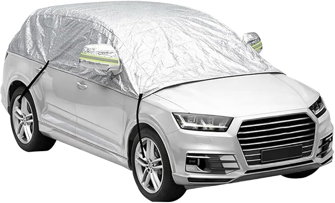 Car Windshield Snow Cover, 7-Layer Thickened Windproof Waterproof Windscreen Snow LCE Frost Protection, Automotive Exterior Windshield Ice Cover, Universal for Vehicles (39 × 33.9'')