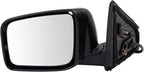 Driver and Passenger Side Mirror Assembly Set Power Heated Textured Black Compatible with 2008-2013 Nissan Rogue 2014-2015 Nissan Rogue Select