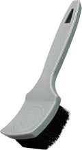The Nifty Interior Detailing Brush, Synthetic Bristle Scrub Tool for Car Carpet Floor Mats Upholstery Trunk Liners, Auto Cabin Cleaning Brush with Ergonomic Short Handle - Grey
