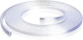 Car Door Edge Guards, 16Ft Clear U Shape No Glue Car Door Edge Protector, Chrome PVC Trim Molding Interior Strips, Automotive Door Entry Guard Protection Fit for Sedans Trucks SUV Boats (Transparent)
