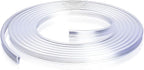 Car Door Edge Guards, 16Ft Clear U Shape No Glue Car Door Edge Protector, Chrome PVC Trim Molding Interior Strips, Automotive Door Entry Guard Protection Fit for Sedans Trucks SUV Boats (Transparent)