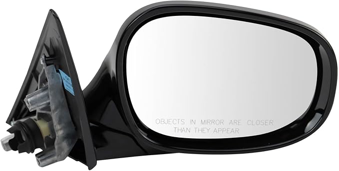 Passenger Side Power Heated Mirror Gloss Black Paint to Match Compatible with 2009-2012 BMW 328i BM1321145