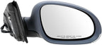 Passenger Side Mirror Assembly Electric Adjustment Heated No Memory Black Compatible with 2005-2010 Volkswagen Jetta VW1321122