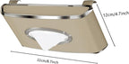 Faux Leather Car Tissue Box for Car Interior, Multi-Function Tissue Holder with Visor Clip, Armrest & Back Seat Napkin Organizer, Vehicle Tissue Dispenser Accessories (Beige Hanging)