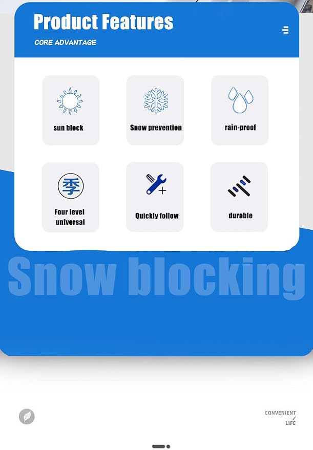 Car Sunshade, Snow Blocking, Antifreeze, Sun Protection, and Rainproof are Easy to Install to Resist Frost, Snow, Wind, and rain (Small Size)
