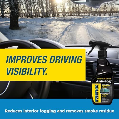 630046 Interior Glass Anti-Fog, 12 oz. - Prevents Fogging of Interior Glass and Mirrors, Usable on Both Automobiles and Marine Vehicles