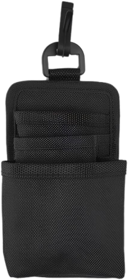 Car Air Vent Storage Bag, Multifunctional 3-Pockets Front Seat Organizer with Charging Port, 600D Oxford Fabric Hanging Pouch Bag, Car Vent Accessories for Key, Pen, Phone, Sunglass (Black)