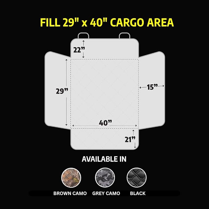 Premium SUV Cargo Liner for Dogs, Waterproof Pet Cargo Cover with Bumper Flap Protector, Durable Non-Slip, Universal Fit for SUVs, Sedans & Vans (74"" L x 41"" W) Brown