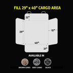 Premium SUV Cargo Liner for Dogs, Waterproof Pet Cargo Cover with Bumper Flap Protector, Durable Non-Slip, Universal Fit for SUVs, Sedans & Vans (74"" L x 41"" W) Brown