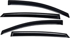 Extra Durable Outside-Mount Auto Vent Window Visor, Fits 2013-2015 Subaru XV CrossTrek, 2016-2017 CrossTrek, 2012-2016 Impreza Hatchback, Original Wind Deflector Rain Guard, Smoke, 4-Pcs