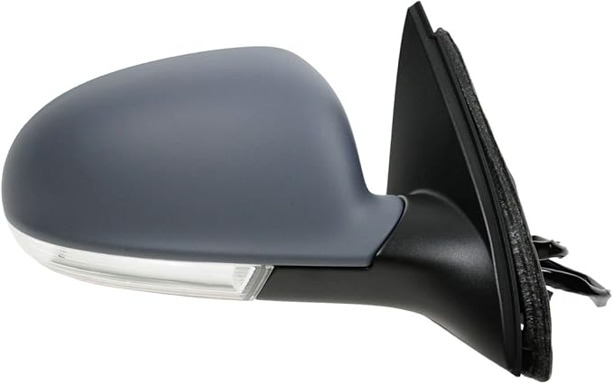 Passenger Side Mirror Assembly Electric Adjustment Heated No Memory Black Compatible with 2005-2010 Volkswagen Jetta VW1321122