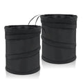 2 PCS Instant Pop Up Trash Can – Collapsible Waterproof Mini Trash Can for Car, 1 Gallon, Hanging on Headrest, Leak-Proof Lining, Portable for Road Trip, SUV, Truck, Sedan