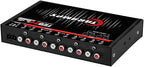 TEQ 7.4 Pro Car Audio Systems 7 Band Graphic Equalizer EQ Blue Lighting Advance Capability Input Channel Adjustment Main Volume Control Adjustable Subwoofer Volume with LPF