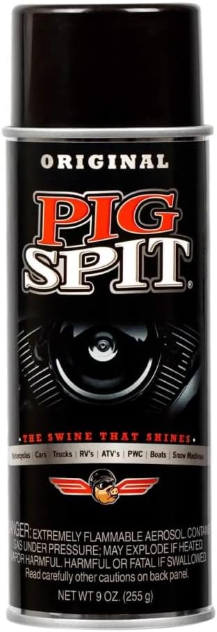 PSO Spit Original for Use on Motors, Transmissions, Vinyl and Black Plastic Trim Components and Tires, 9 oz, Single