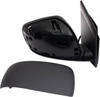 Driver and Passenger Side Mirror Set Power Heated Power Folding Smooth Black Compatible with 2008-2016 Chrysler Town & Country 2008-2009 Dodge Grand Caravan CH1320385 CH1321385