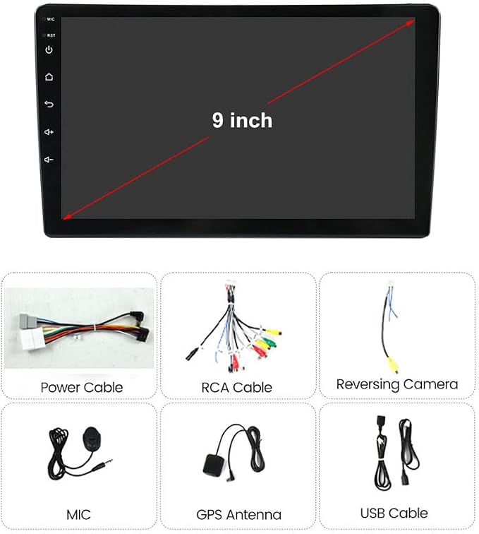 Car Radio for Nissan Frontier SV 2013-2020 2G+64G, 9 Inch IPS Touch Screen Stereo Head Unit Wireless Car-Play Android Auto Blue-Tooth GPS Navi Upgrade Dash Kit WiFi FM RDS