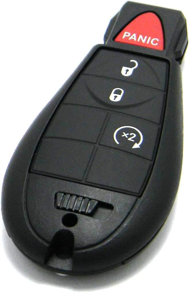 OEM Electronic 4-Button FOBIK Key Fob Remote Compatible with 2013-2023 RAM Truck (FCC ID: GQ4-53T, P/N: 56046955, 68508721)