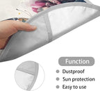 Universal Car Steering Wheel Sun Shade Cover, Butterfly Floral Heat-Resist Aluminum Foil Steering Wheel Cover for Most of Car SUV Truck Van
